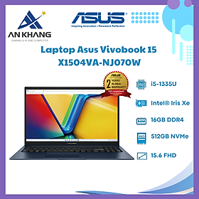 Mua Laptop Asus Vivobook 15 X1504VA NJ070W (Core i5-1335U | 16GB | 512GB | Intel Iris Xe | 15.6 inch FHD | Win 11 | Xanh) - Hàng Chính Hãng - Bảo Hành 24 Tháng