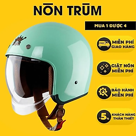 Mũ Bảo Hiểm Royal M139 Kính Âm - XANH NGỌC - XL
