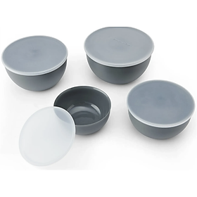 Mua Set 4 âu trộn KitchenAid KQG176OSCGG kèm nắp đậy màu xám than hàng chính hãng