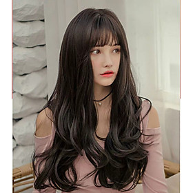 Tóc giả nguyên đầu xoăn Hàn Quốc siêu xinh có rãnh da đầu, chịu nhiệt tốt, có thể bấm, uốn, duỗi, gội. giống tóc thật 100%. Kèm lưới và lược