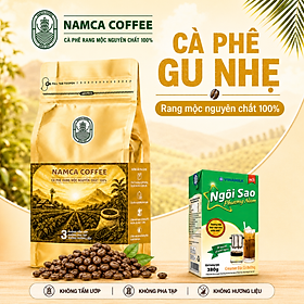 (1 Kg) CÀ PHÊ GU NHẸ - Rang Mộc Nguyên Chất 100%. (Đã bao gồm 8% VAT) - Bột pha phin - 250g