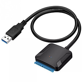 Bộ Chuyển Đổi Cáp Ổ Cứng USB SATA III Đen (3.0) Có đèn báo tín hiệu tốc độ cao