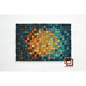 Mua Tranh gỗ trang trí 3D SẮC MÀU (Wood mosaic) - (KÍCH THƯỚC 1 2m x 60cm)