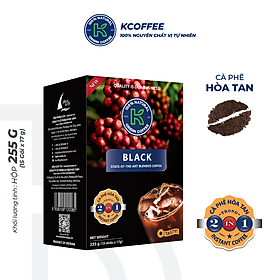 Cà phê hòa tan K Coffee 2 in 1 Delight cà phê đậm vị 255G Hộp 15 gói x 17g