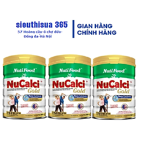 Bộ 3 Lon Sữa Nucalci Gold bổ sung canxi cho người từ 51 tuổi trở lên - 800g