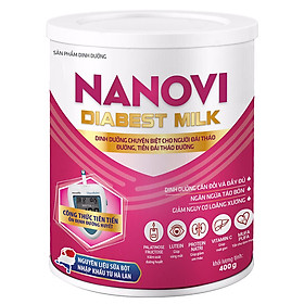 Thực phẩm dinh dưỡng dành cho người lớn Nanovi Diabest Milk