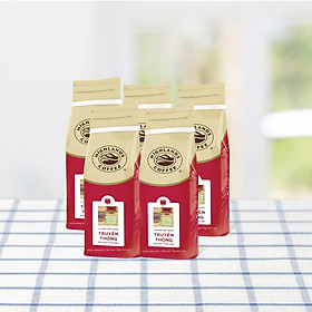 Combo 5 Túi Cà Phê Bột Truyền Thống Highlands Coffee 1Kg