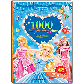 Hình ảnh 1000 hình dán trang phục công chúa - Công chúa vui vẻ (sách bản quyền) - Tái bản