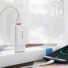 Mua Cốc sạc nhanh Borofone 18w BA21A cổng USB - Hàng chính hãng