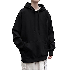 Hoodie Trơn Trắng Form Rộng Spacest Store, Áo Hoodie Nỉ Mỏng Basic Có Mũ