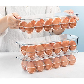 Khay đựng trứng cao cấp inochi, khay đựng trứng có nắp, nhựa không mùi thiết kế bền đẹp - Khay 12 quả