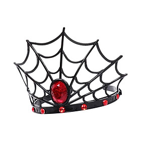 Halloween Spider Headband, Rhinestone Headband, Spiderweb Hair Hoop, Cosplay Adults Rhinestone Hairband for Birthday Party Role Play Masquerade