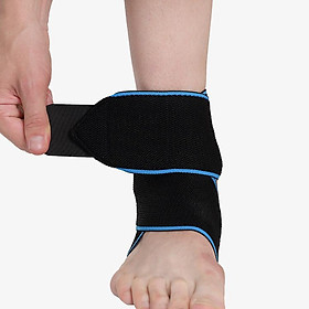 Hỗ trợ mắt cá chân, nẹp mắt cá chân có thể điều chỉnh, vật liệu nylon thoáng khí siêu co giãn và thoải mái (màu xanh +cam)