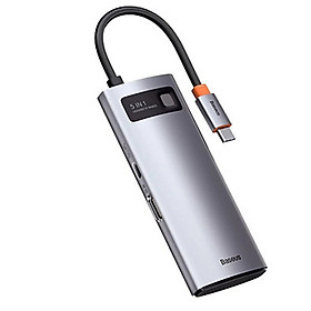 Baseus -BaseusMall VN Hub chuyển đa năng Baseus Metal Gleam Series Multifunctional Docking Station (Hàng chính hãng)