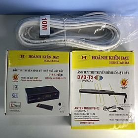 Mua ĐẦU THU DVB T2 HKD MS01  ANTEN KHUẾCH ĐẠI 112   DÂY CÁP 10M HÀNG CHÍNH HÃNG