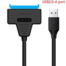 USB SATA 3 Cáp SATA đến USB 3.0 / USB 2.0 Bộ chuyển đổi cáp hỗ trợ 2,5 inch / 3,5 inch ổ cứng SSD HDD SATA III DC màu