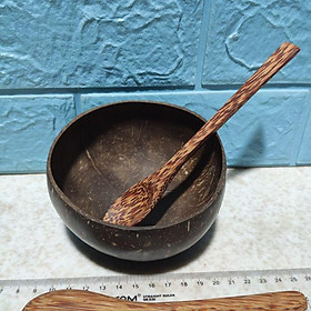 Mua - Chén / Bát gáo dừa + Muỗng gỗ dừa