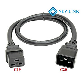 Mua Dây nguồn UPS  Server  PDU chuẩn C19-C20 dài 1M  2M 3 mét NEWLINK tiết diện 12AWG (3.31mm2)