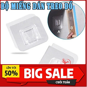 Mua Miếng móc dán treo đồ dán gắn tường đa năng đỡ ổ cắm điện cúc phát wifi tranh ảnh siêu dính chắc trong suốt