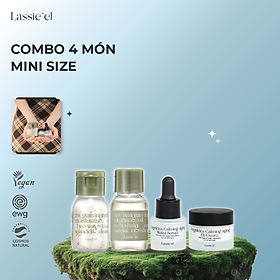 Bộ skincare 4 sản phẩm mini Lassie’el Hàn Quốc - Chiết xuất từ thiên nhiên, làm sạch, cấp ẩm, ngăn ngừa lão hoá