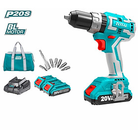 Máy khoan búa không chổi than dùng pin 20v total tidli20608 - hàng chính hãng
