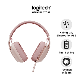 Tai nghe không dây Logitech Zone Vibe 100 nhẹ, với micrô khử tiếng ồn, Tai nghe Bluetooth Đa điểm Tiên tiến, Hoạt động với Teams, Google Meet, Zoom, Mac/PC -Hàng chính hãng