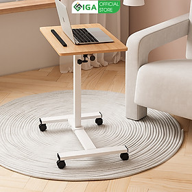 Bàn nâng hạ mặt bàn điều chỉnh nghiêng thông minh di chuyển dễ dàng với bánh xe 360 thương hiệu IGA - GM105