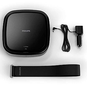 Máy lọc không khí ô tô Philips GP7101 trên xe hơi khử mùi hôi hiển thị chất lượng không khí - Hàng nhập khẩu