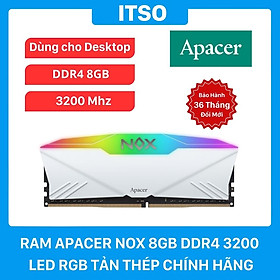 Mua Ram máy tính Apacer OC NOX RGB AURA 8GB DDR4 3200Mhz - Hàng chính hãng