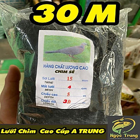 Lưới Bẫy Chim Sẻ Chào Mào,Mi,Khứu,Sáo dài 30m giá tận gốc