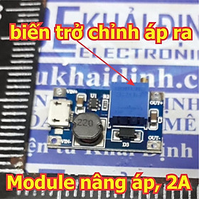 Mua 2 cái Module BOOST  nâng áp DC-DC 2577 2A input: 2.0-24V (microUsb)  output: 5-28V KDE0366