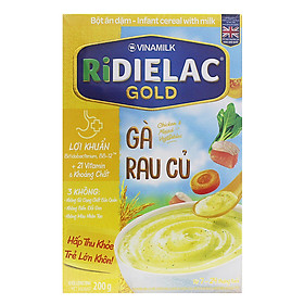 Bột Ăn Dặm Vinamilk Ridielac Gà Rau Củ Hộp 200g