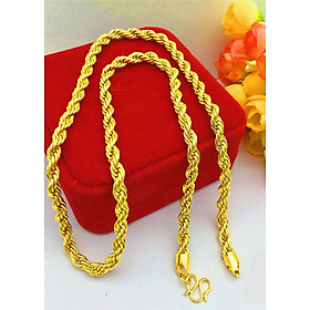 Dây chuyền nam mạ Vàng 24k dây xoắn D9
