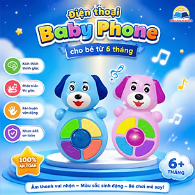 Đồ Chơi Trẻ Em - Baby Phone Antona Dành Cho Bé Từ 6 Tháng Tuổi - Có Đèn Led, Âm Thanh No.340