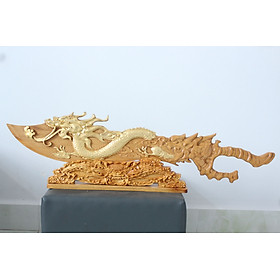 Mua ĐAO GỖ pomu phong thủy dài 73cm (RONGDAT)