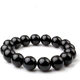 Vòng tay nam đá mã não đen onyx 5A