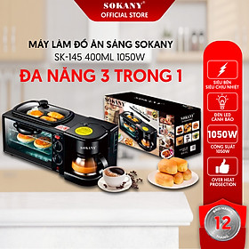 Mua Máy Làm Đồ Ăn Sáng SOKANY SK-145 400ML 1050W Bảo Hành 3 Tháng Hàng Nhập Khẩu