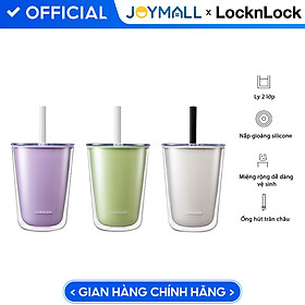 Mua Ly nhựa 2 lớp LocknLock Bubble Tea Cold Cup HAP529 720ml  Hàng chính hãng  kèm ống hút trân châu - JoyMall