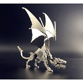 Mô hình rồng lắp ghép chất liệu kim loại, mô hình trang trí