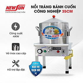 Nồi Tráng Bánh Cuốn 35Cm, Chất Liệu Inox Cao Cấp Bền Đẹp