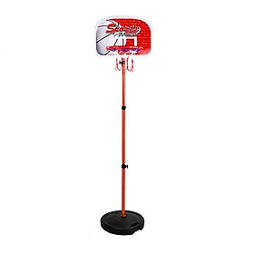 Đồ Chơi trụ bóng rổ phát triển chiều cao cho bé - điều chỉnh độ cao 0.8m -1.65m Loại lớn (kèm bóng + Kim bơm)