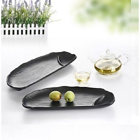 Mua Đĩa Nhựa Đen Melamine Hình Bán Nguyệt Có Ngăn Để Gia Vị Phong Cách Hàn Quốc Nhật Bản  cao cấp