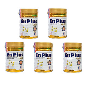 Bộ 5 Lon Sữa Bột Nutifood Enplus Gold - Dành cho người cao tuổi, người bệnh