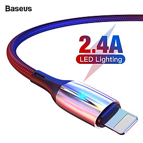 Mua Dây cáp sạc nhanh 2.4A  cho iPhone / iPad hiệu Baseus Verticaltrang bị đèn LED  Công nghệ chống đứt SR - Hàng nhập khẩu