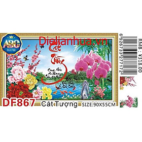 Mua Tranh đính đá Cát Tường DF876 (90x55) chưa đính