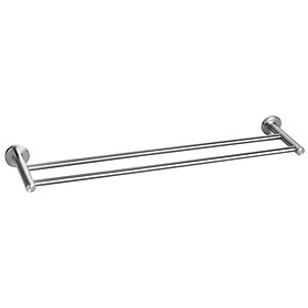 Máng treo khăn đôi Inox SUS 304 Eurolife EL-B4 (Trắng bạc)