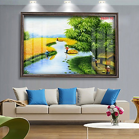 Mua D601 01 Tranh kính Làng quê Việt Nam