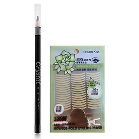 Combo 1 bút chì kẻ mắt Beauskin Hàn quốc + 1 gói dán kích mí ( 120 miếng dán)