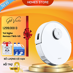 Robot Hút Bụi Lau Nhà Ecovacs Deebot T10 - Quốc Tế Kết Nối App Làm Mát Không Khí Khử Mùi Trợ Lý Ảo YIKO Công nghệ OZMO 3.0 Lực Hút 3000 Pa Phù Hợp Diện Tích 200m2 Công Suất 50 W - Hàng Chính Hãng