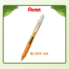 Bút Bi Nước Pentel Energel X BL107 Ngòi 0.7mm Mực Đen Thiết Kế Nắp Trắng